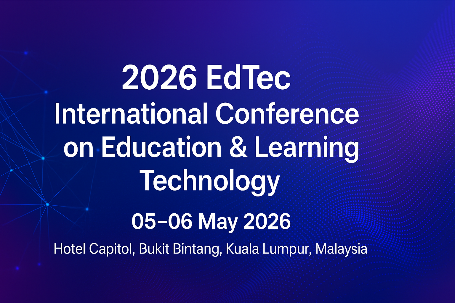 2026 EdTec – International Conference on Education & Learning Technology